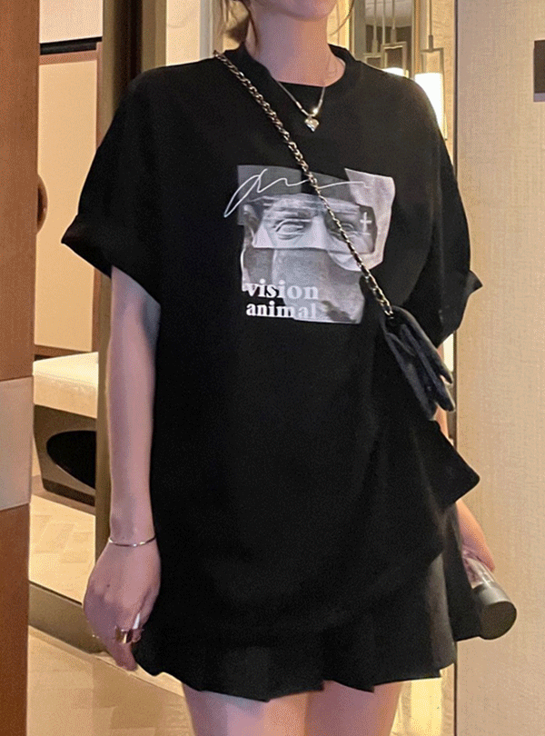 픽쳐 비젼 반팔 루즈핏 티셔츠_STS3096